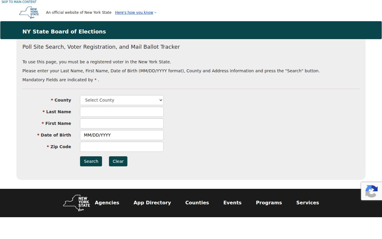 Cheektowaga residents directory New York voter lookup fields