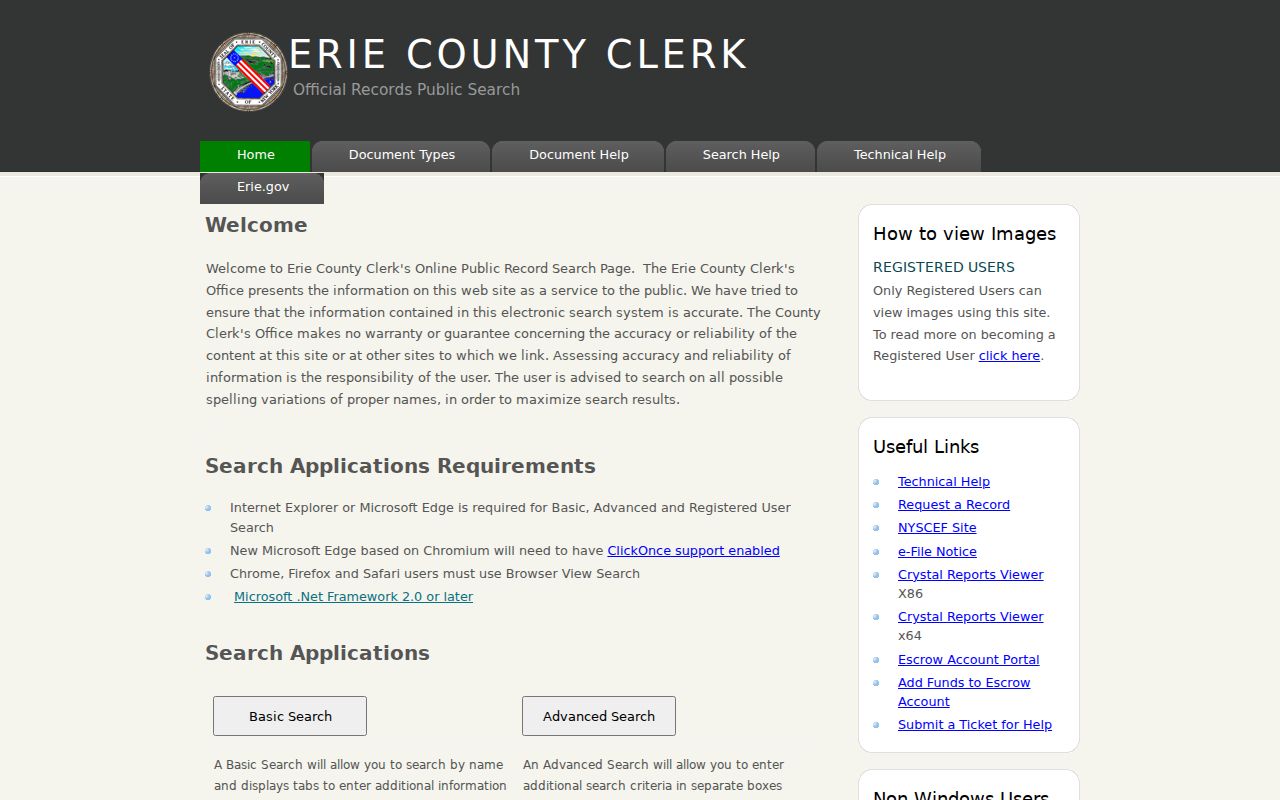 Cheektowaga previous residents grantor-grantee and book-page deed research screen